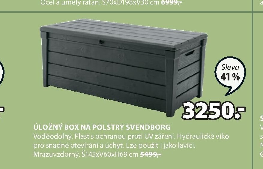 Úložný box na polstry SVENDBORG