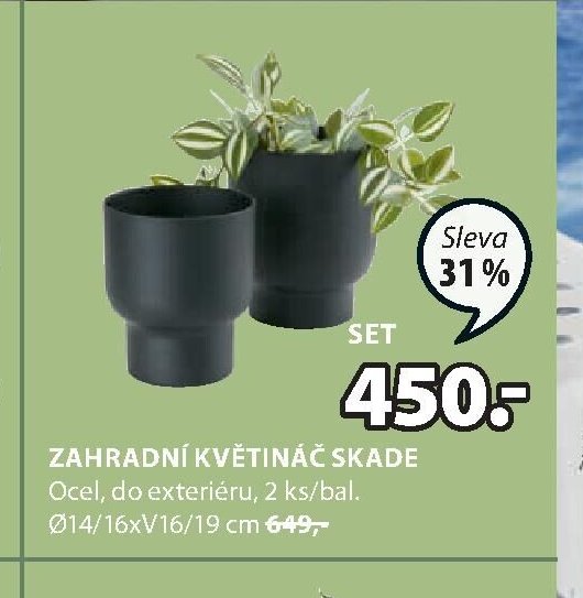 ZAHRADNÍ KVĚTINÁČ SKADE