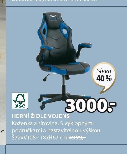 Herní židle VOJENS