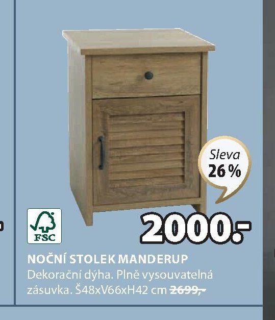 NOČNÍ STOLEK MANDERUP