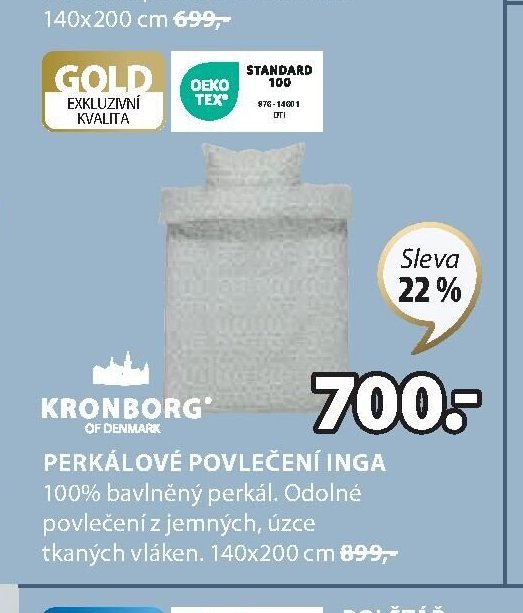 PERKÁLOVÉ POVLEČENÍ INGA