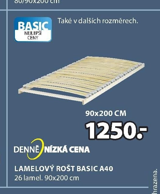 Lamelový rošt BASIC A40