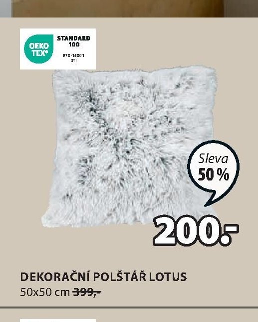 DEKORAČNÍ POLŠTÁŘ LOTUS