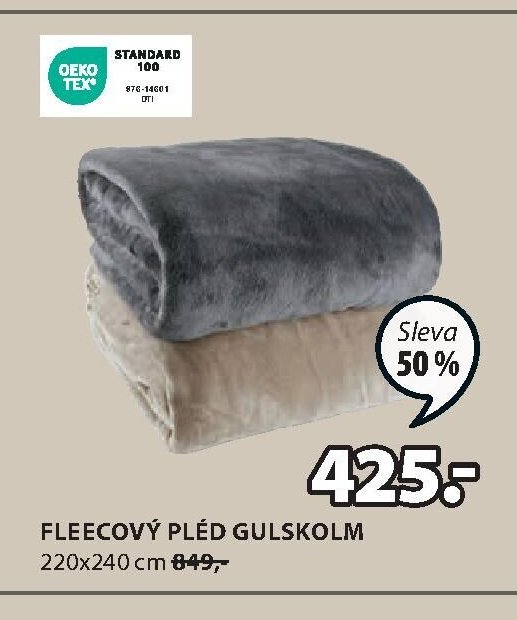 FLEECOVÝ PLÉD GULSKOLM