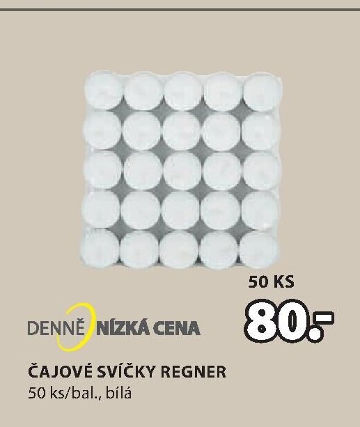 ČAJOVÉ SVÍČKY REGNER