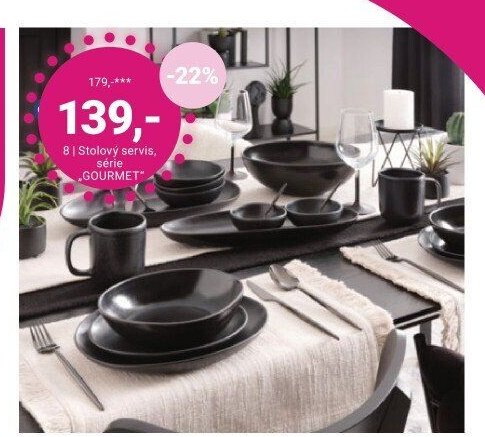 Stolový servis série GOURMET