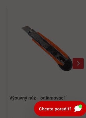 Výsuvný nůž - odlamovací