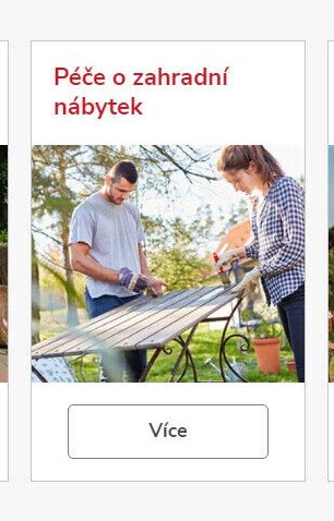 Péče o zahradní nábytek