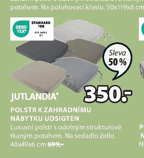 POLSTR K ZAHRADNÍMU NÁBYTKU UDSIGTEN (pro sedadlo)