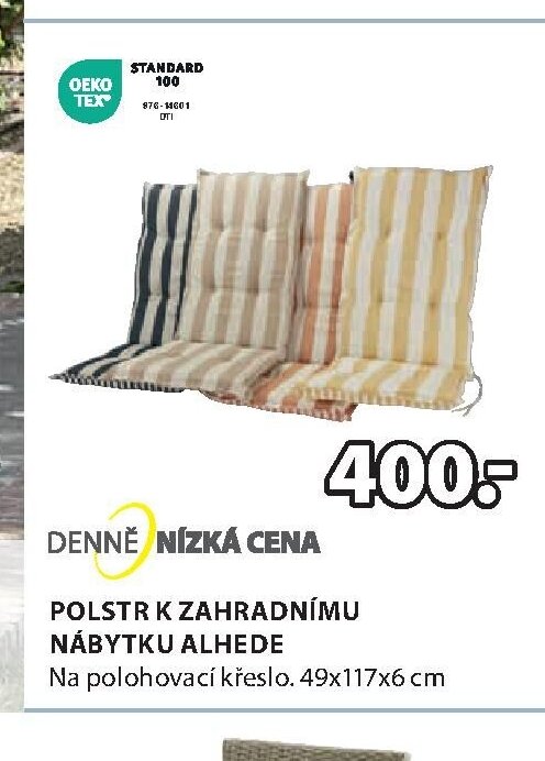 Polstr k zahradnímu nábytku Alhede