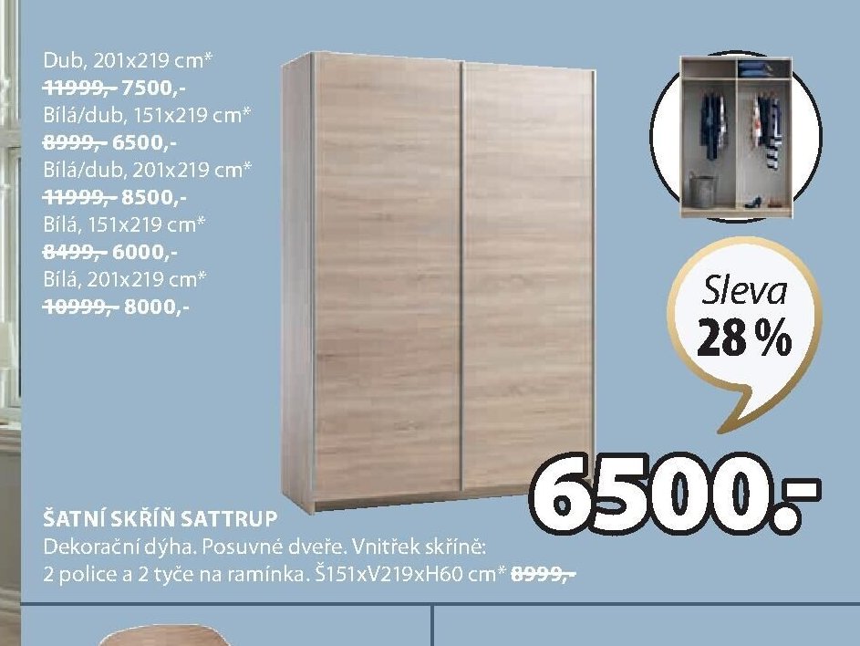 ŠATNÍ SKŘÍŇ SATTRUP