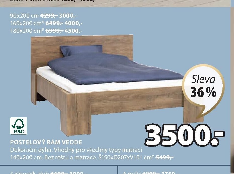 POSTELOVÝ RÁM VEDDE