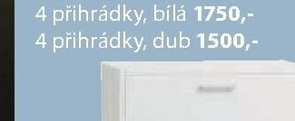4 přihrádky, dub