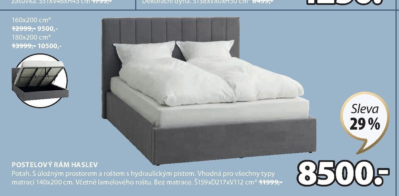 POSTELOVÝ RÁM HASLEV