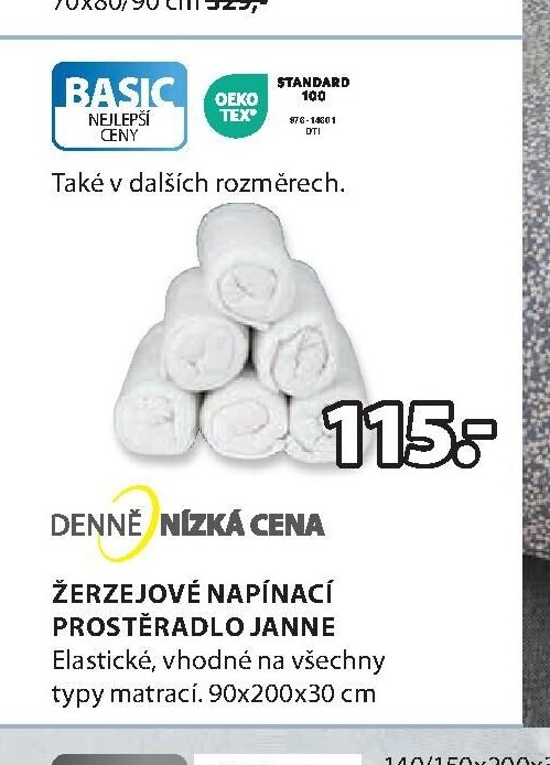 Žerzejové napínací prostěradlo Janne
