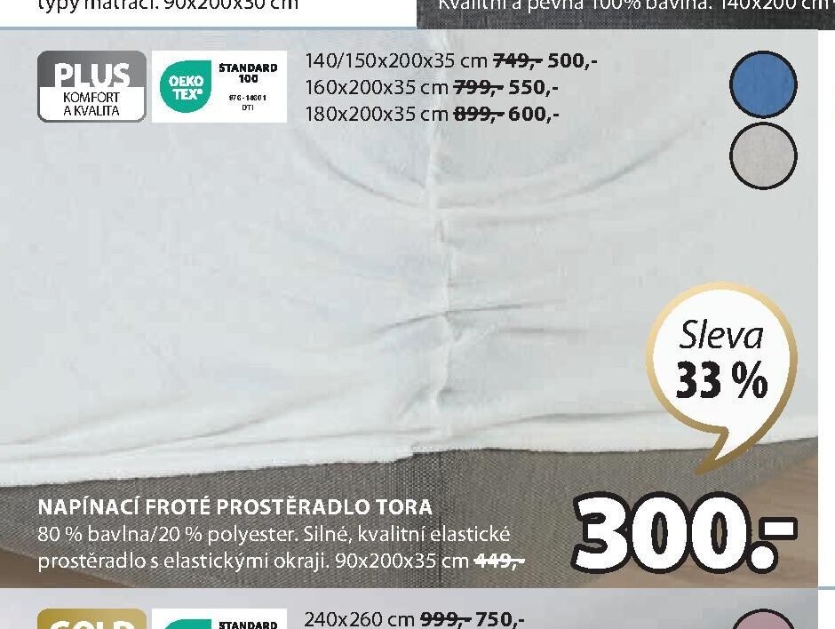 Napínací froté prostěradlo Tora