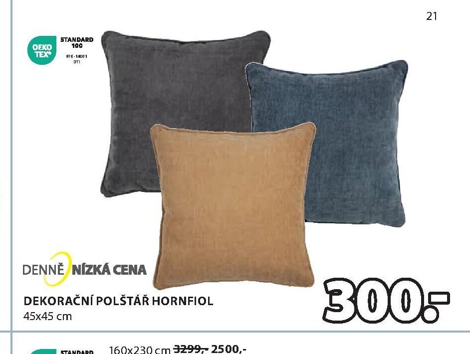 DEKORAČNÍ POLŠTÁŘ HORNFIOL