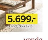 Lavice, cena za ks