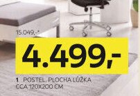 1 POSTEL, PLOCHA LŮŽKA CCA 120X200 CM