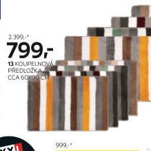 13 koupelnová předložka, cca 60x90 cm