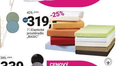Elastické prostěradlo BASIC