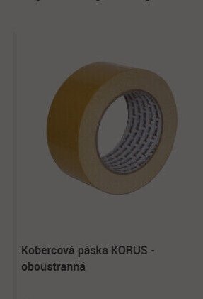 Kobercová páska KORUS - oboustranná
