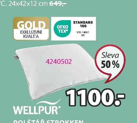 WELLPUR POLŠTÁŘ STROKKEN