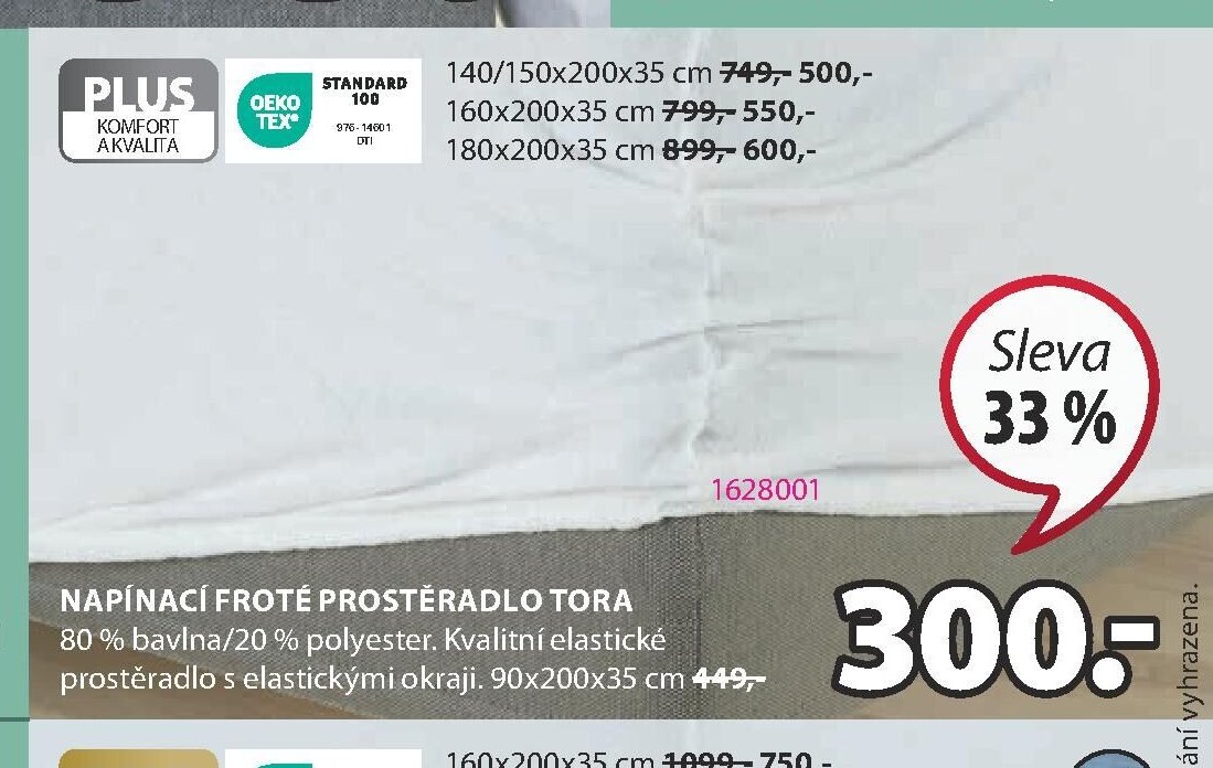 Napínací froté prostěradlo TORA