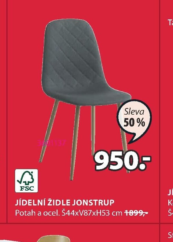 JÍDELNÍ ŽIDLE JONSTRUP