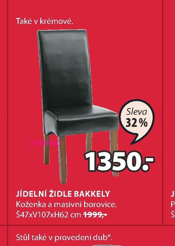 JÍDELNÍ ŽIDLE BAKKELY
