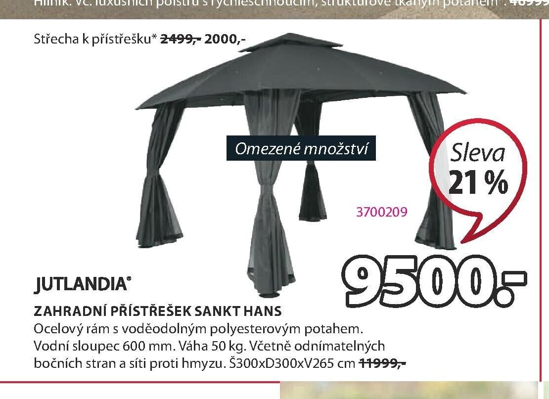 Zahradní přístřešek SANKT HANS