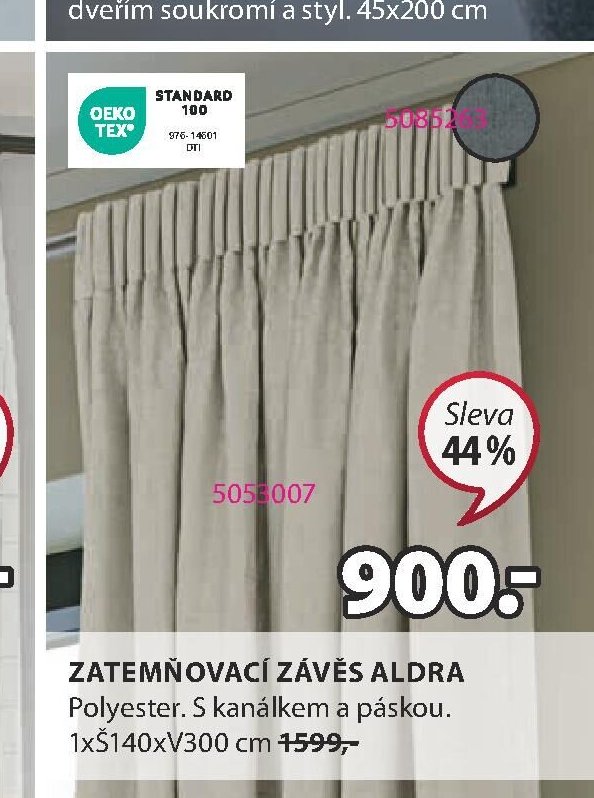 Zatemňovací závěs ALDRA