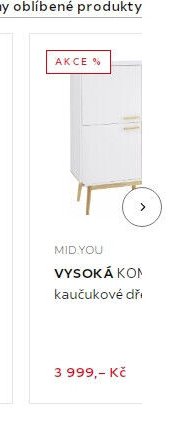 VYSOKÁ KOMODA, kaučukové dřevo
