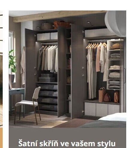 Šatní skříň ve vašem stylu