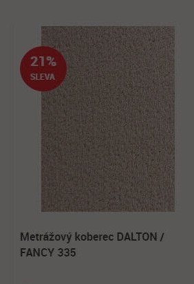 Metrážový koberec DALTON / FANCY 335