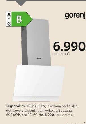 Digestoř, WHI649EXGW
