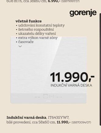 Indukční varná deska, IT643SYW7