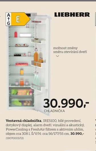 Vestavná chladnička Liebherr IRE5100