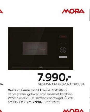 Vestavná mikrovlnná trouba, VMT445B