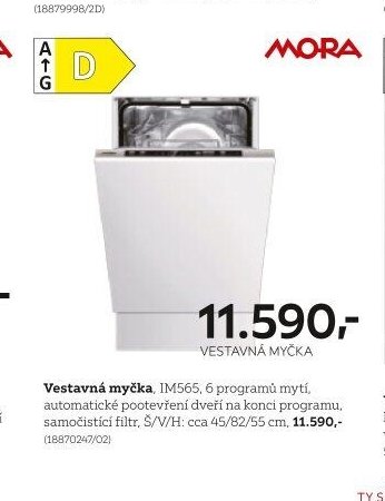 Vestavná myčka, IM565