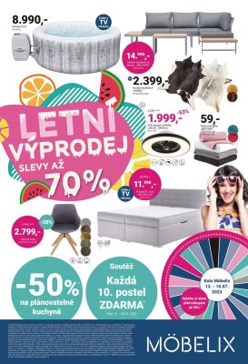 akční leták Möbelix 10.7.2023-30.7.2023