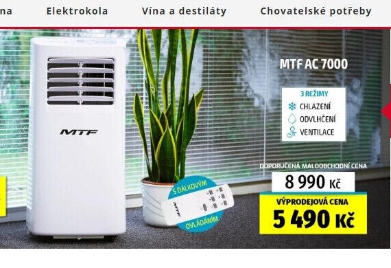 Mobilní klimatizace MTF AC 7000
