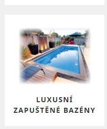 Luxusní zapuštěné bazény