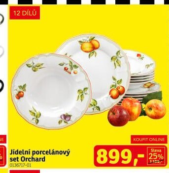 Jídelní porcelánový set Orchard