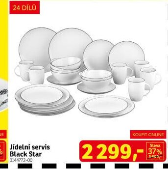Jídelní servis Black Star
