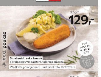 Smažená treska tmavá