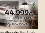 Postel boxspring, plocha lůžka cca 180x200 cm