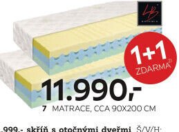 Matrace, cca 90x200 cm