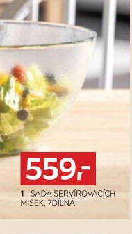 Sada servírovacích misek, 7dílná sada