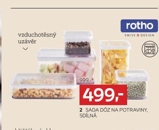 Sada dóz na potraviny, 5dílná